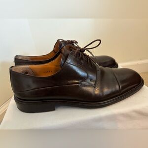 Mezlan Made in Spain Handcrafted Dark Brown Men’s Dress Shoes 9.5 M or 9-1/2 M